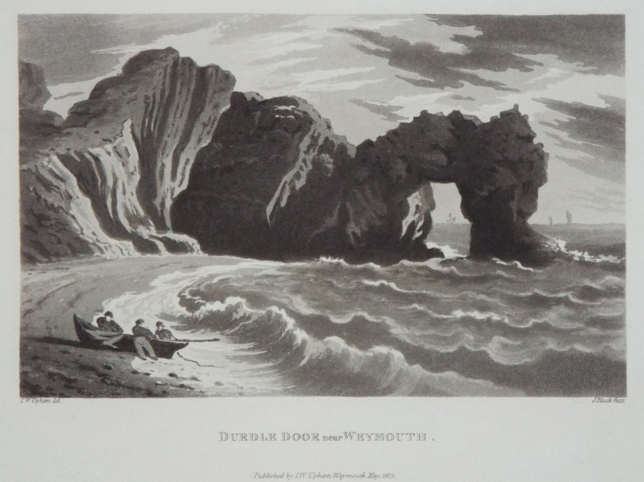 Aquatint - Durdle Door near Weymouth. - Bluck